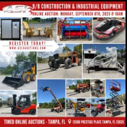9/8 Construction & Industrial Equipment Auction