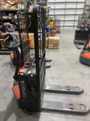 2017 TOYOTA PALLET JACK MODEL 8HBW23, ELECTRIC, 24V, MAX CAPACITY 4500LBS, LOW HRS