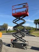 2016 SKYJACK SCISSOR LIFT MODEL SJIII3219, ELECTRIC, APPROX MAX PLATFORM HEIGHT 19FT