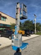 2012 GENIE RUNABOUT MANLIFT MODEL GR20, ELECTRIC, APPROX MAX PLATFORM HEIGHT 19FT, NON MARKING TI...