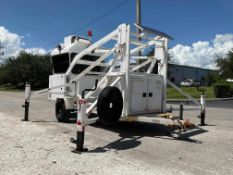 SKYWATCH GUARD BOOTH, TOW BEHIND, STABLIZING JACKS, EVERGREEN SOLAR PANEL MODEL E-30