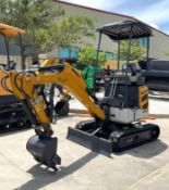 UNUSED 2025 CFR EXCAVATOR MODEL XZ20R, RUBBER TRACKS, BUCKET WITH TEETH , PUSH BLADE, TOOL BOX