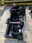 UNUSED 2025VICSEC MINI EXCAVATOR ATTACHMENT SET WHICH INCLUDES ( 1 ) BUCKET WITH TEETH / ( 1 ) QUI