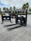 ( 1 )UNUSED 2024 WOLVERINE MINI PALLET FORK ATTACHMENT MODEL MPF-11-2500G FOR SKID STEER