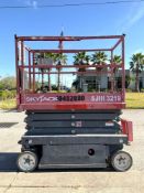 2016 SKYJACK SCISSOR LIFT MODEL SJIII3219, ELECTRIC, APPROX MAX PLATFORM HEIGHT 19FT,