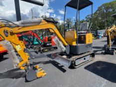 2025 UNUSED LANDHONOREXCAVATOR MODEL LDH-KN16, RUBBER TRACKS, BUCKET ATTACHMENT, PUSH BLADE