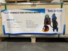 UNUSED 2025 SKLP HYDRAULIC TRACK PIN PRESS MACHINE MODEL SK-YLJ100, APPROX 220V, 50HZ