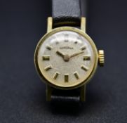 Schmale Armbanduhr Bergana 14K Gold