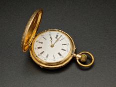 14K kleine Goldtaschenuhr für Damen