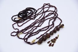 Konvolut Granat-Schmuck