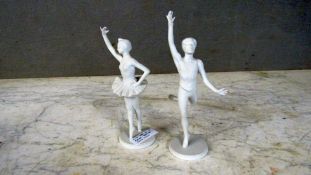 2 Porzellanfiguren, Goebel, Tänzer, 18