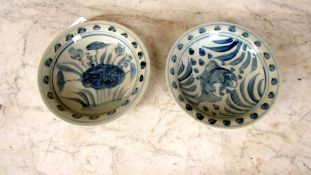 Zwei asiatische Schalen Ming