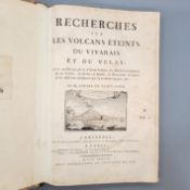 FAUJAS DE SAINT-FOND, Bartèlemi: Recherches sur les volcans éteints du Vivarais et du Velay…