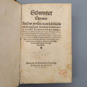 STUMPF, Johannes: Schwytzer Chronica - Auß der grossen in ein ha[n]dbüchle zu(o)samen gezogen….