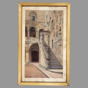 CECCHI, Giulia: Treppe im Innenhof des Palazzo Bargello in Florenz