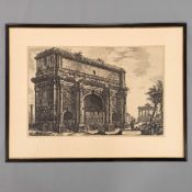 PIRANESI, GiovannI Baptista: Veduta dell'Arco di Settimo Severo