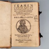 MELANCHTON, Philipp: Examen eorum qui audiuntur ante ritum publicae ordinationis…