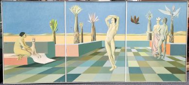 Herb Schiffer (1936 Jülich) Triptychon "Dintorni"