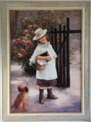 Paolo Stivani "Kind mit Hund" 