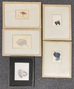 Alo ALTRIPP (1906-1991), 5 Kompositionen, Aquarelle, davon vier farbig und eine Darstellung