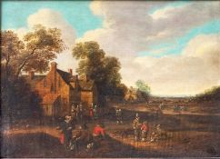 Joost Cornelisz DROOCHSLOOT (1586-1666), Belebte Szenen mit Bauern in einer Landschaft, linker