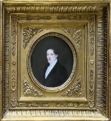 Flavian Emmanuelle Chabanne (1799-1859): Porträt eines jungen Mannes, Öl/Metallplatte, signiert