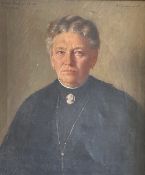 J. P. Junghanns. Portrait der Sophie Busch, geb. Ehlers, die eine Brosche mit Muschelkamee und