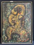 Lajos VON EBNETH / Lajos D'EBENETH (1902-1982). Die Sitzende. 1950er Jahre. Signiert,