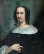 Unbekannter Künstler, wohl 19. Jh. oder früher, Portrait einer jungen Dame, im Stil der Alten