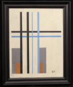 Lajos VON EBNETH / Lajos D'EBENETH (1902-1982), Abstrakte Komposition mit Monogramm und Zahl LE