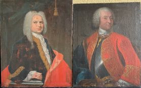 Unknown Franconian artist, around 1800, 2 portraits