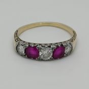 1 Damenring ungest. wohl GG 14ct., 