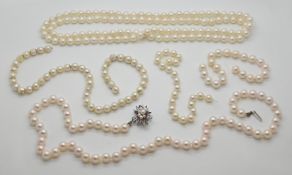 1 Perlenkette ca. D 7,5mm 