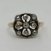 1 Damenring GG 14ct. Art déco, 