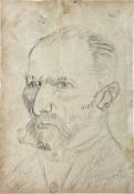 Portrait “in the manner of Van Gogh”, France , late 19th – early 20th century.