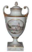 Deckelvase