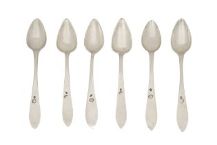 A SET OF SIX OTTOMAN EMPIRE SPOONS 19th - 20th century