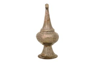 AN OTTOMAN SILVER ROSEWATER SPRINKLER Possibly Turkey, 19th century