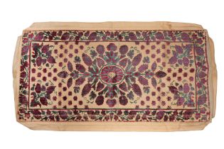 A TURKISH VOIDED SILK VELVET PANEL (ÇATMA) Bursa or Istanbul, Turkey, late 19th - 20th century