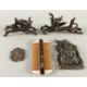 Asiatika Konvolut Amulet Gandhanra, Gürtelschnalle, 2 Drachen und Kamm, wohl China - Bild 1 aus 12