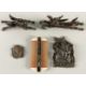 Asiatika Konvolut Amulet Gandhanra, Gürtelschnalle, 2 Drachen und Kamm, wohl China - Bild 3 aus 12