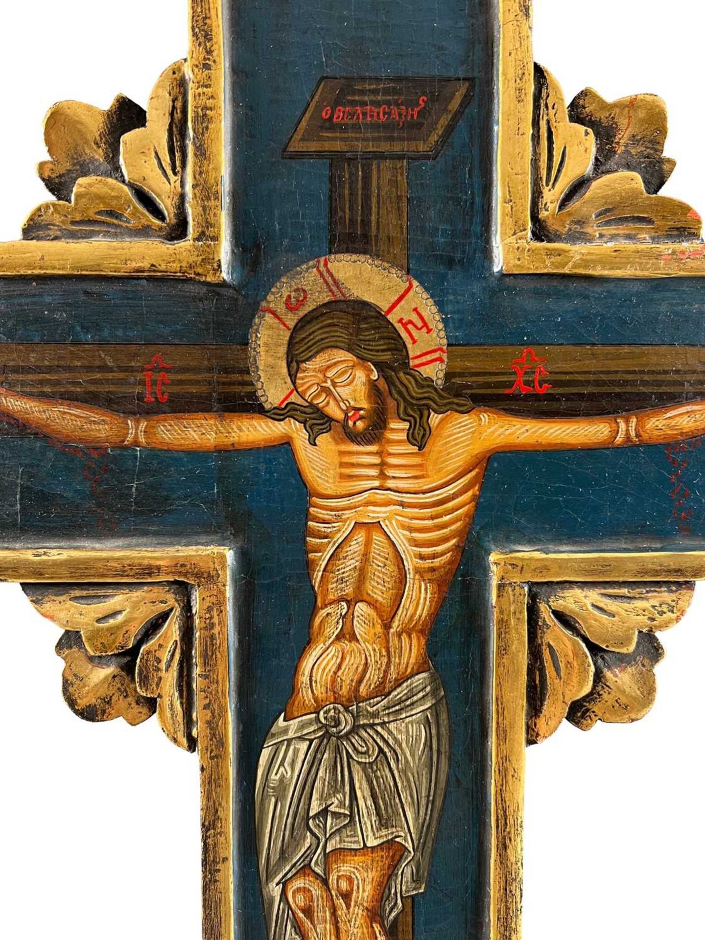 Ikone Kreuz Jesus Christius Kruzifix ca. 67cm hoch - Bild 4 aus 6