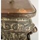 Asiatika China Weingefäß Vase als Lampe, Hu Chunqiu Stil wohl 20. Jahrhundert, Eisen ca. 16KG - Bild 5 aus 6