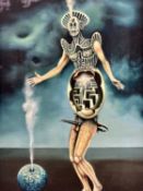 Struck, Paul (1928-2015), Ölgemälde um 1990 Labyrinth Tänzer und Dampfkugel