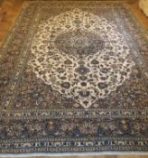 Teppich wohl Isfahan oder Kashan Keshan wohl Iran, Maße ca. 360x248cm, Rechnung von 2024