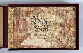 Buch Bibel, Klauber Bilderbibel, Augsburg 1748, großformatige Kupferstich-Bilderbibel