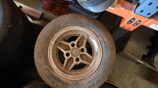 Ford RS4 spoke alloy wheels x 4 and tires 185/70R13 capri/escort