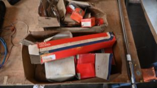 2 boxes of various car components