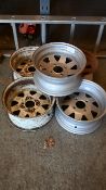 5 stainless steel wheel rims (10/830)