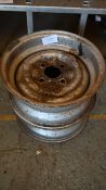 2 stainless steel wheel rims